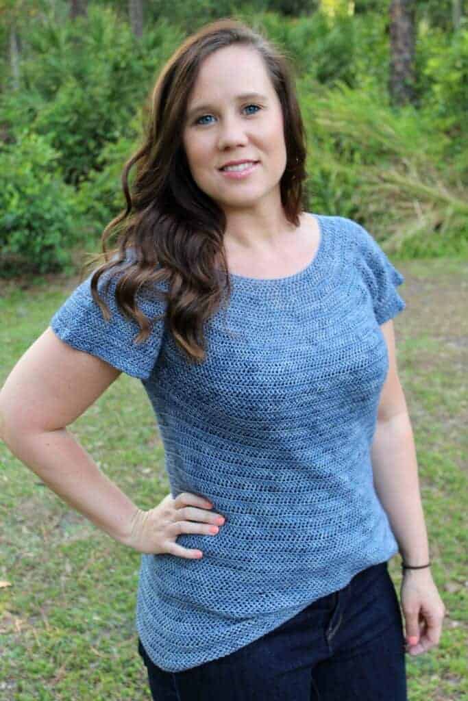 Crochet Tee Pattern – Tied and True Tee