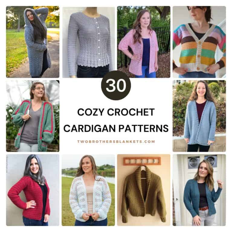 30 Cozy Crochet Cardigan Patterns