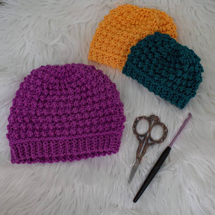 the Little Dots Preemie Baby Hat Crochet Pattern