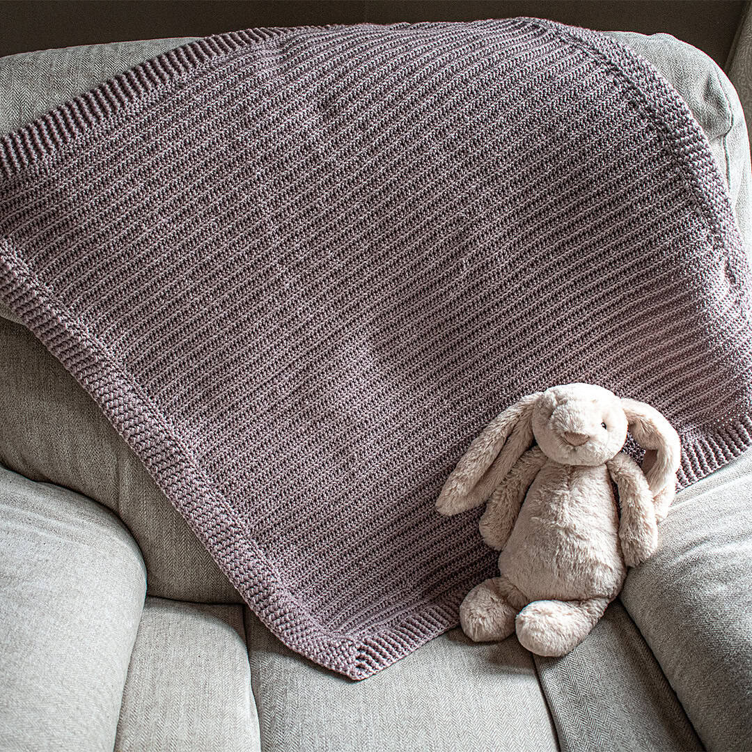 A Free Baby Blanket Crochet Pattern Full of Texture and Love