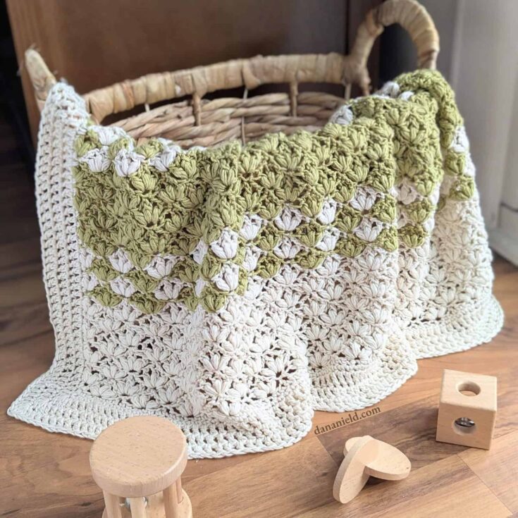 Lotus Stitch Crochet Baby Blanket