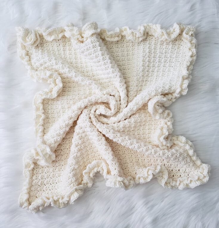 Marshmallow Clouds Modern Heirloom Crochet Baby Blanket – Free Pattern
