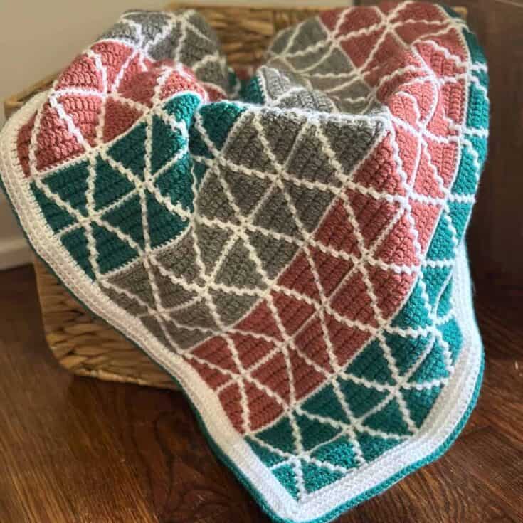 Image for Mosaic Triangles Baby Blanket