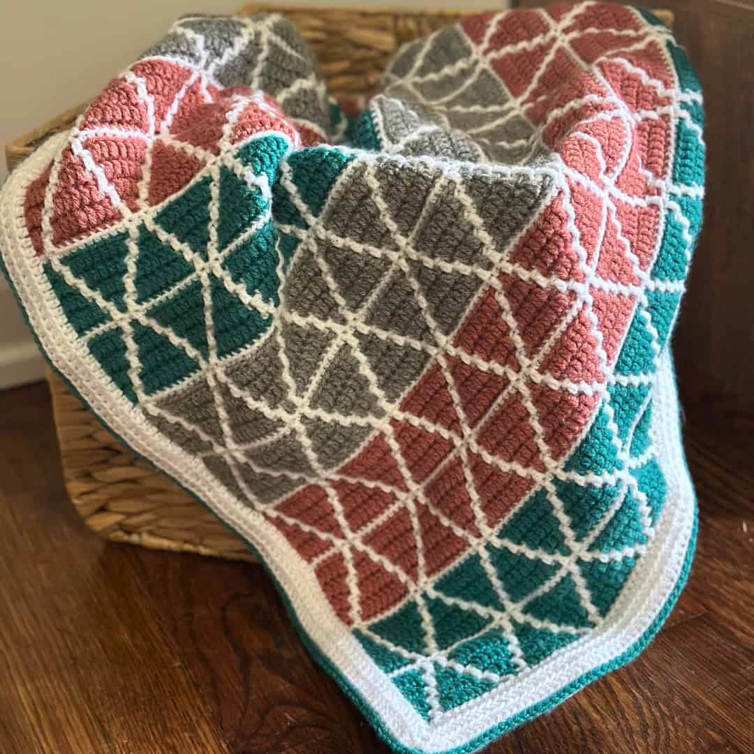 Image for Mosaic Triangles Baby Blanket