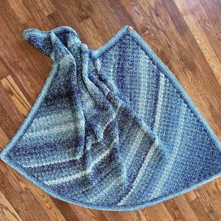Image for Simple Ombre C2C Baby Blanket 