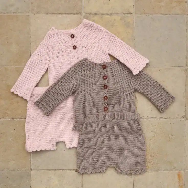 Image for Alvina Baby Set: Bloomer & Cardigan