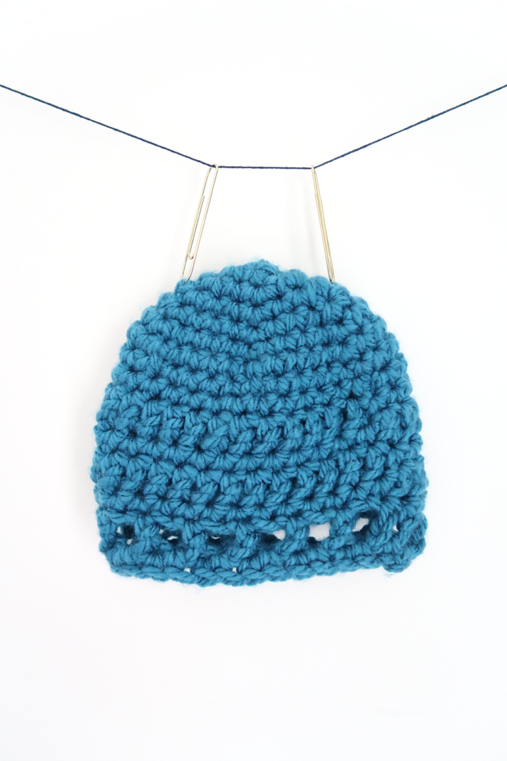 Peek-a-Boo Crochet Baby Hat Pattern