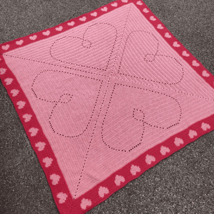 Image for Amore Hearts Baby Blanket
