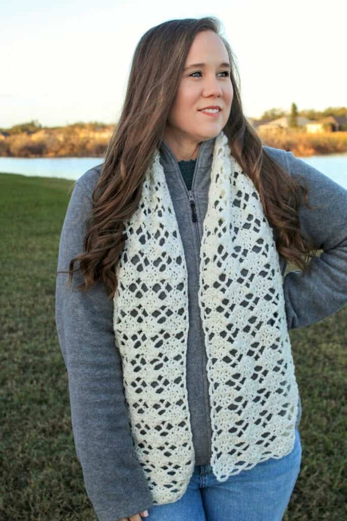 Lacy Crochet Scarf Pattern