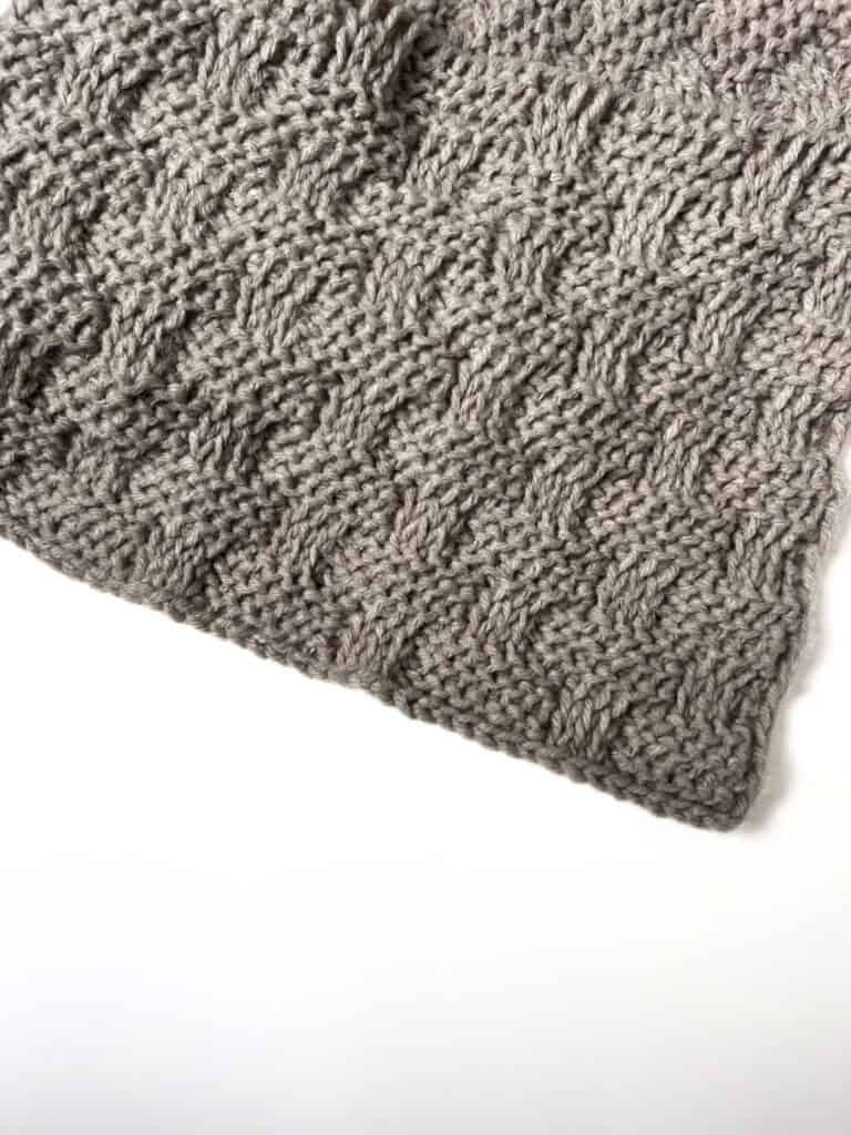 Tunisian Crochet basketweave blanket pattern