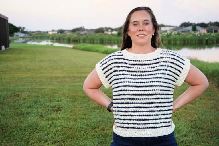 Short-Sleeved Crochet Sweater Pattern – Peyton Sweater